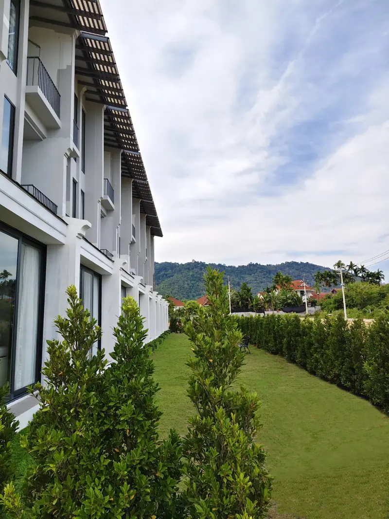 Garden and buildings at NKS Court