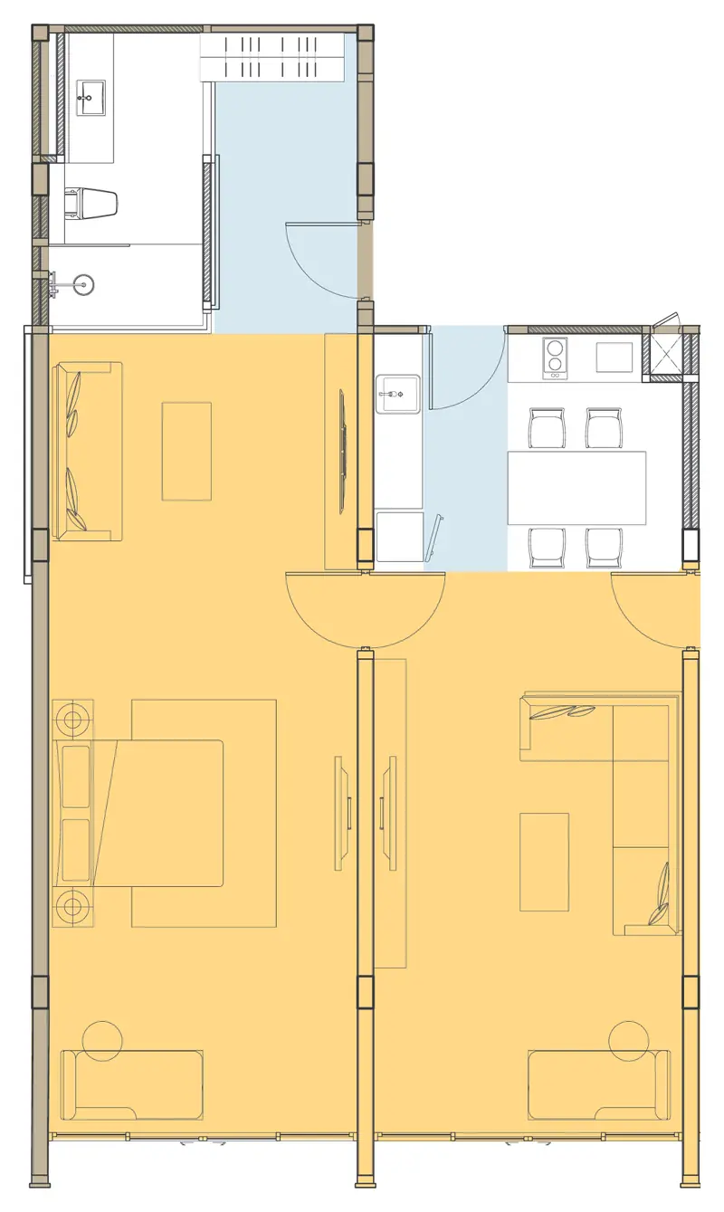 Floor plan of the Connecting Classic A