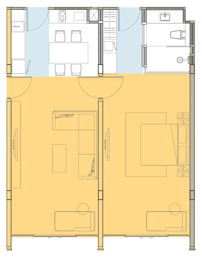 Floor plan of the Connecting Classic B